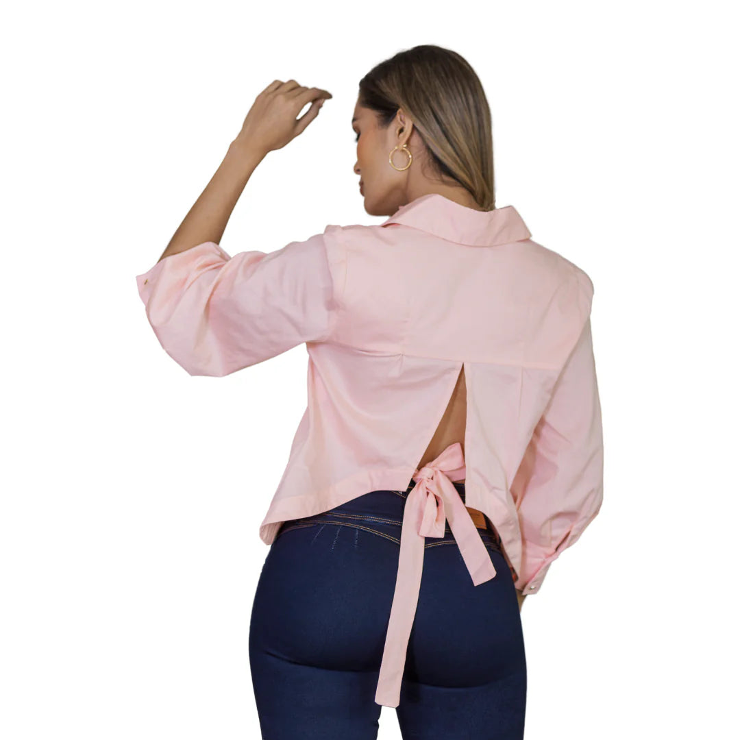 Blusa Camisera de Popelina