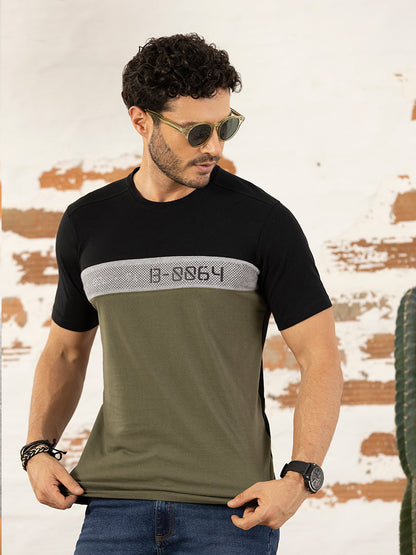 Camiseta Estampada Negro para Hombre