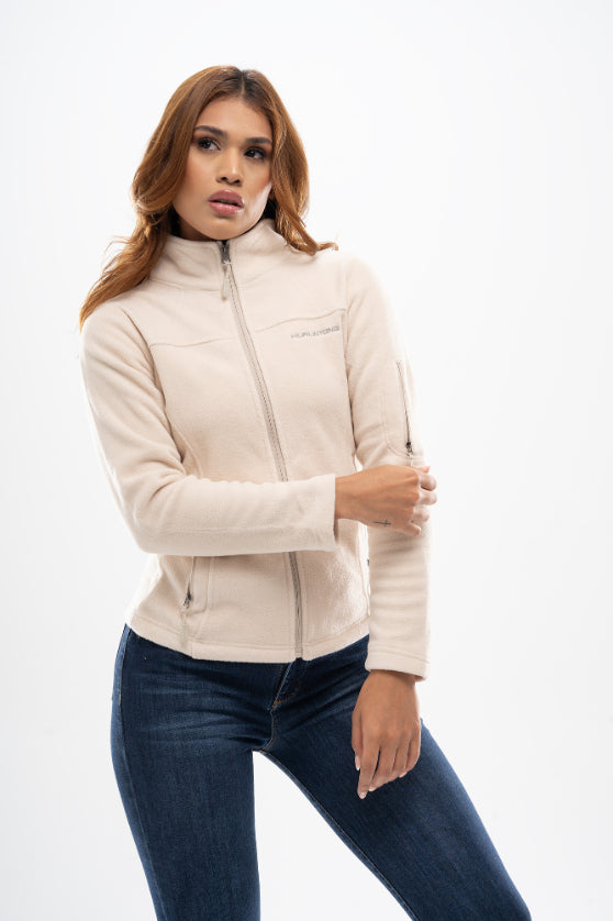 Chaqueta Polar Fleece Beige para Mujer