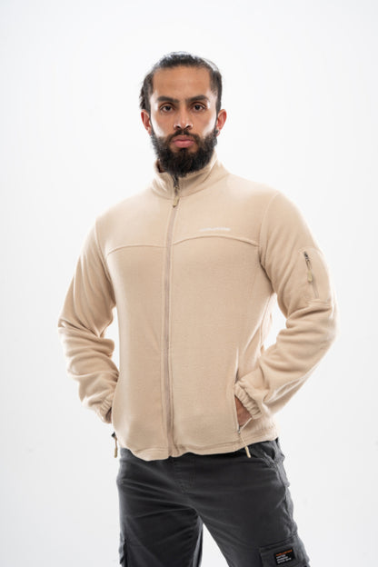 Chaqueta Polar Fleece Camel para Hombre