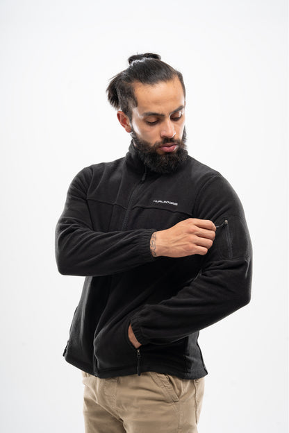 Chaqueta Polar Fleece Negro para Hombre