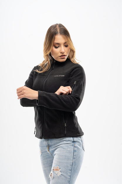 Chaqueta Polar Fleece Negro para Mujer