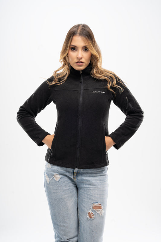 Chaqueta Polar Fleece Negro para Mujer