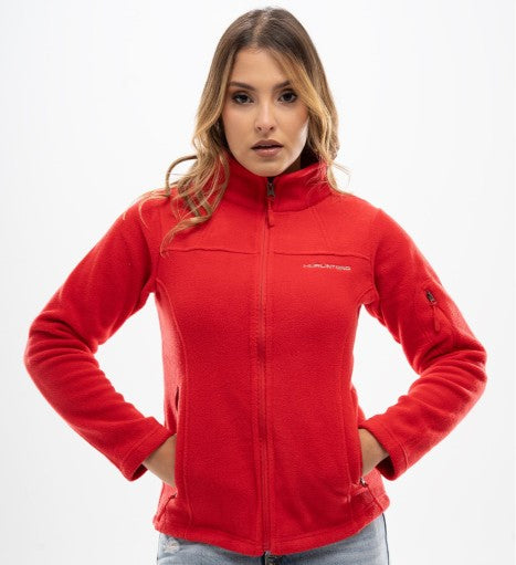 Chaqueta Polar Fleece Rojo para Mujer