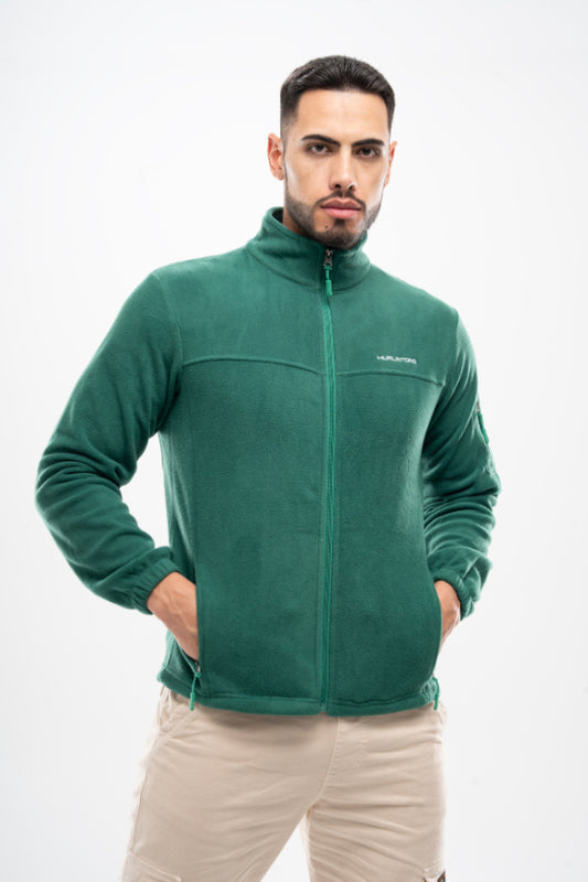 Chaqueta Polar Fleece Verde para Hombre