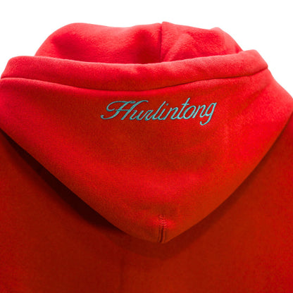 Chaqueta Hoodie Estampada Naranja para Mujer