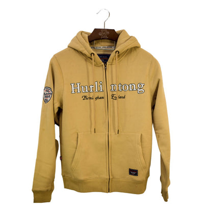 Chaqueta Hoodie de Algodón Camel para Hombre