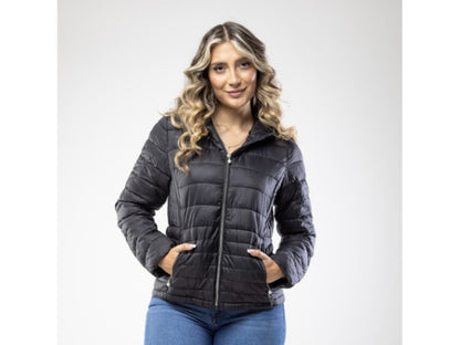 Chaqueta con Capota Negro para Mujer