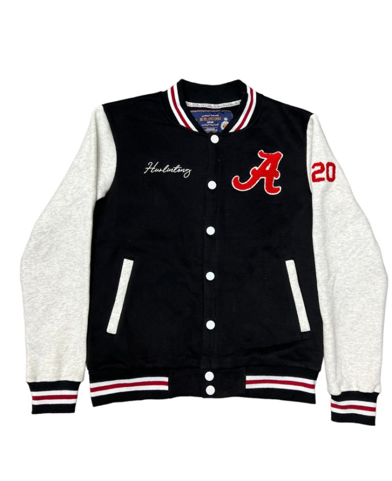 Chaqueta Varsity Negro para Hombre