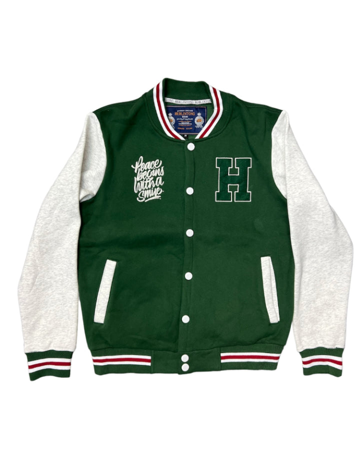 Chaqueta Varsity Verde para Hombre