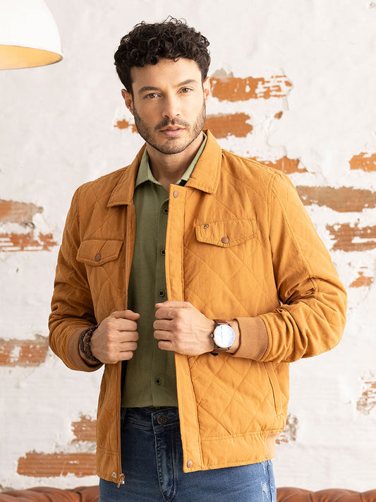 Chaqueta Cazadora Ocre para Hombre