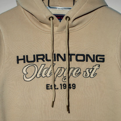 Hoodie Algodón Perchado Camel para Hombre