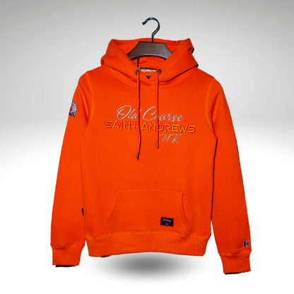 Hoodie Algodón Perchado Naranja para Mujer