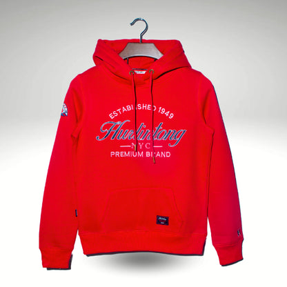 Hoodie Algodón Perchado Rojo para Mujer