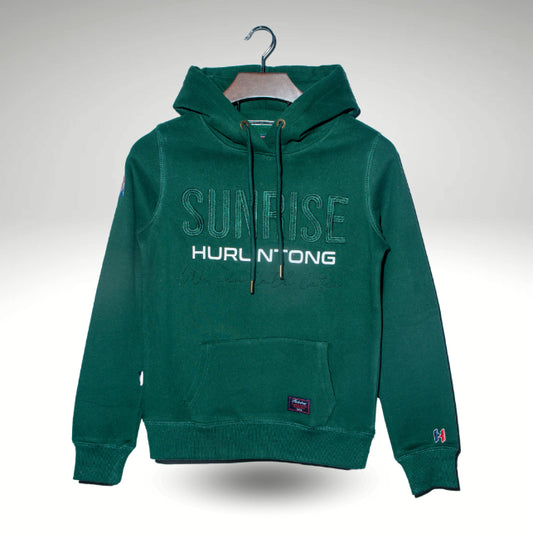 Hoodie Algodón Perchado Verde para Mujer