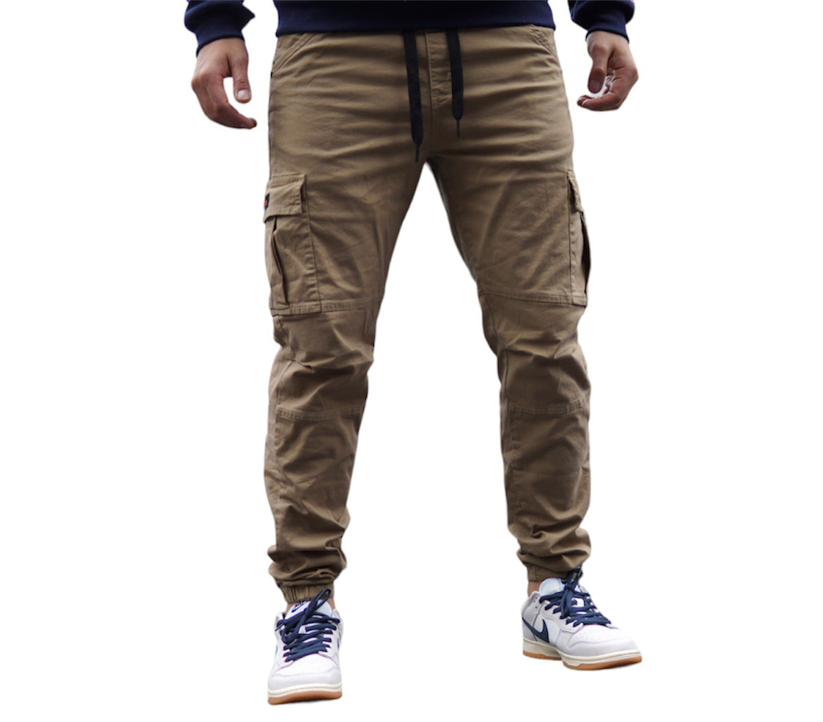 Jogger Cargo Drill Caqui para Hombre