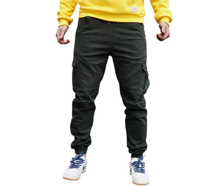 Jogger Cargo Drill Verde Militar para Hombre