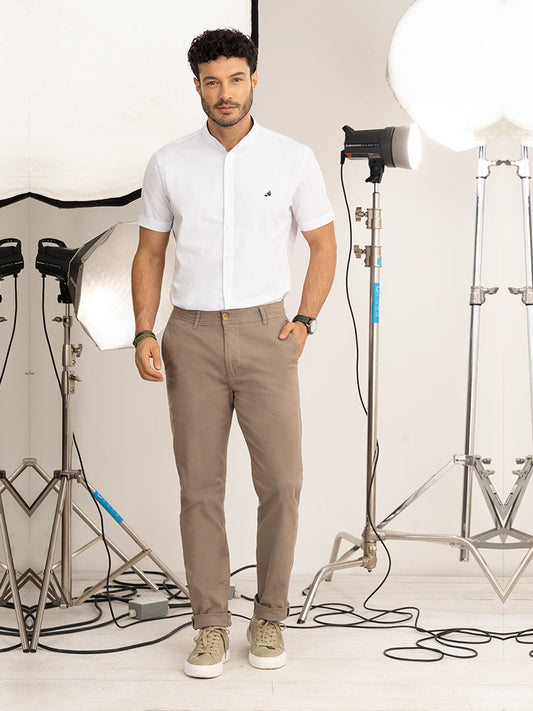 Pantalón Drill Slim Caqui para Hombre