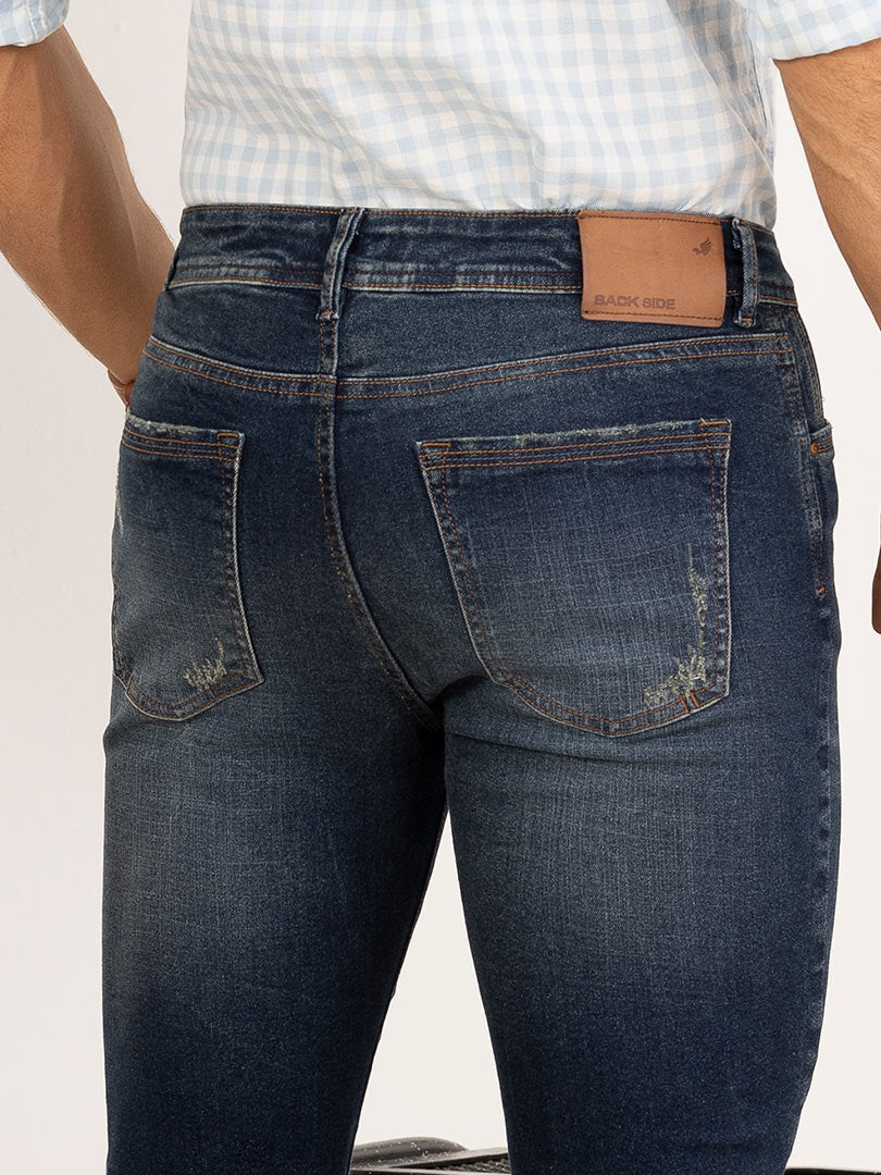 Jean Slim Fit Push Azul para Hombre