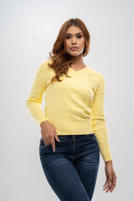 Sweater en Hilo Trenzado para Mujer