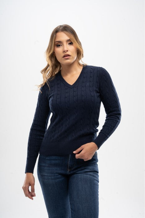 Sweater en Hilo Trenzado para Mujer