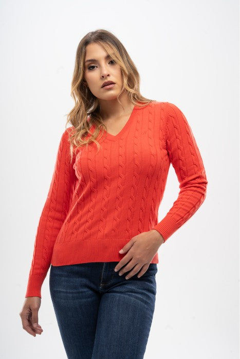 Sweater en Hilo Trenzado para Mujer