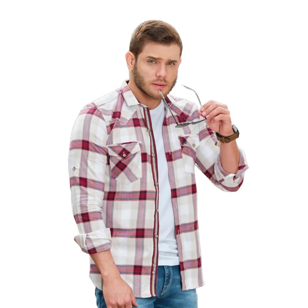 Camisa Leñadora de Algodón para Hombre