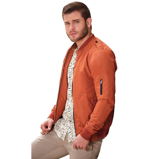 Chaqueta Bomber Chocolate para Hombre