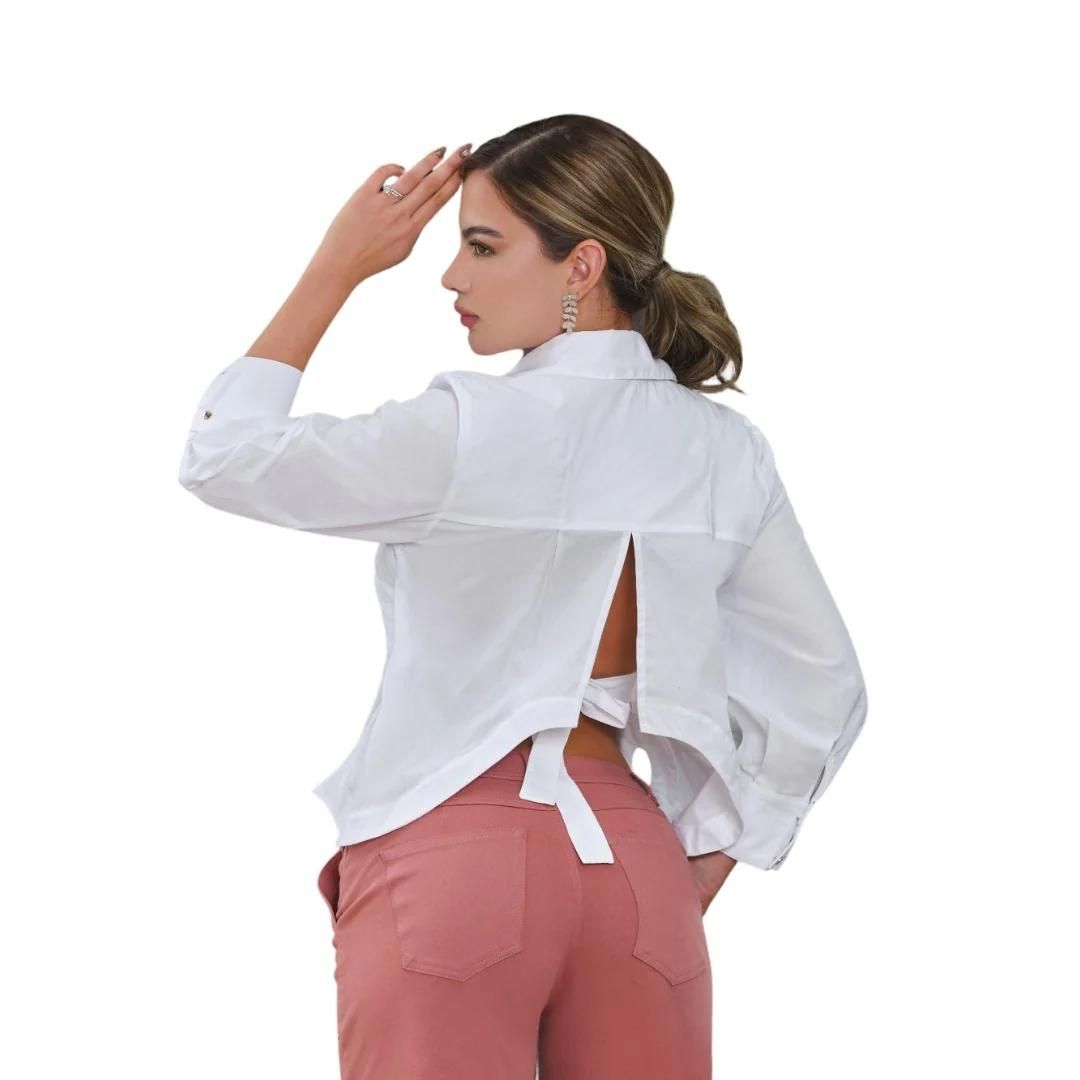 Blusa Camisera de Popelina